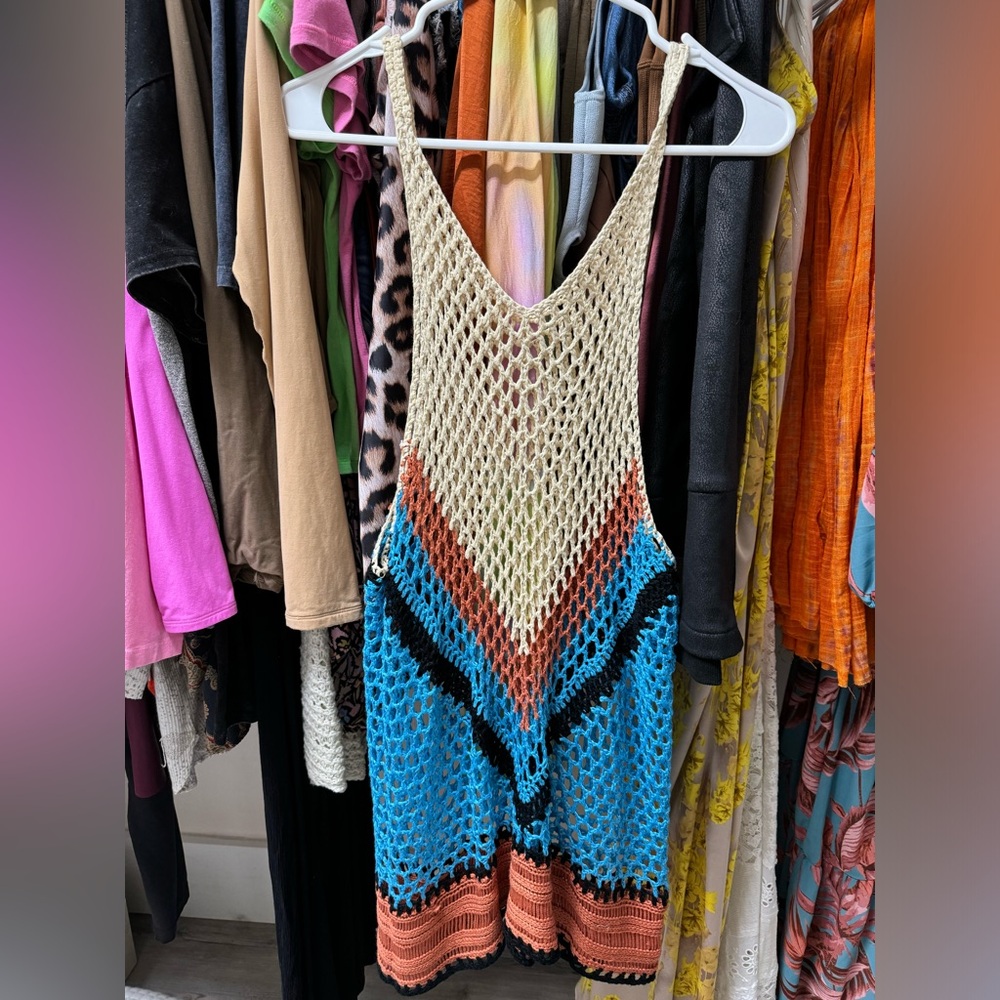 Vici Crochet beach cover up